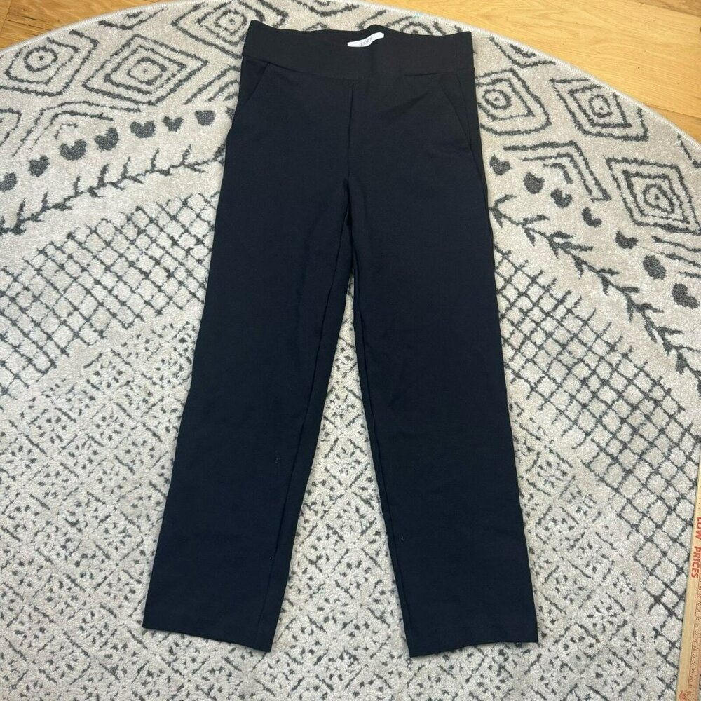 Loft Black slack stretchy pants women's small with‎ pockets